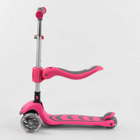 Самокат_трехколесный_Т-05165_(4)_Best_Scooter_РОЗОВЫЙ_С_СИДЕНИЕМ_складной_алюминиевый_руль_4_колеса_