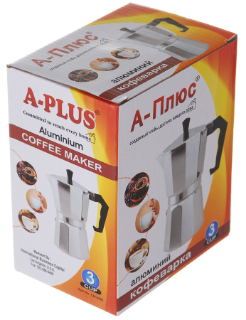 Гейзерна кавоварка A-PLUS на 3 чашки (2081)