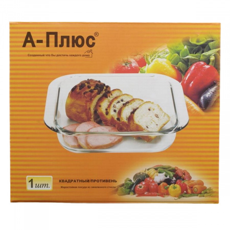 Форма для запікання A-PLUS скляна квадратна 2.3 л (4005)