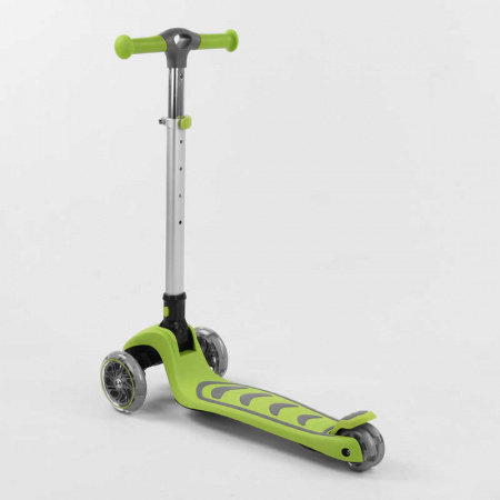 Самокат_трехколесный_Т-07196_(4)_Best_Scooter_САЛАТОВЫЙ_С_СИДЕНИЕМ_складной_алюминиевый_руль_4_колес