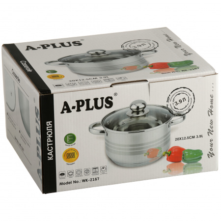 Каструля A-PLUS 3.9 л (2167)