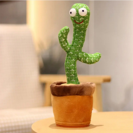 Танцующий кактус поющий повторюшка Dancing Cactus