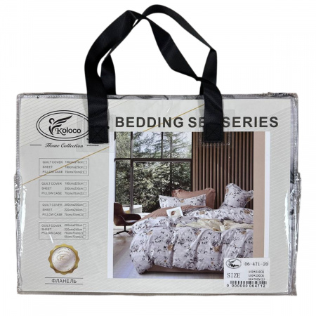 Постільна білизна полуторна KOLOCO BEDDING фланель (40750) 