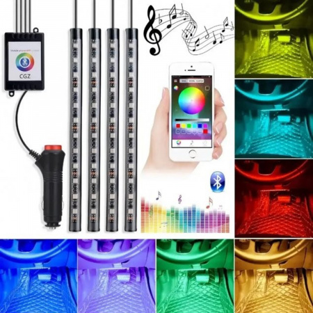Універсальне LED підсвічування з мікрофоном RGB (APP 8097)