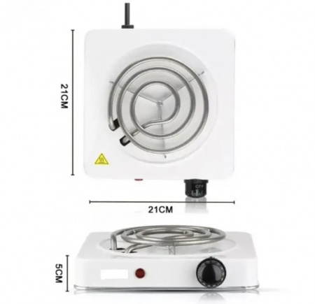 Плита настільна спіральна Hot Plate 1000 Вт (1010B)