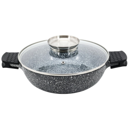 Кастрюля Styleberg 28 см 4.1 л (1463) Мраморное покрытие