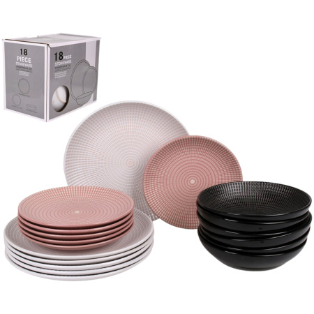 Набір столового посуду Piece Stoneware 18 предметів (MC5584-2) 