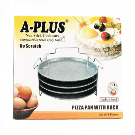 Противень для пиццы A-PLUS набор 4 шт (1150)