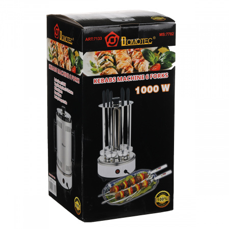 Электрошашлычница Domotec 7782 BBQ WHITE