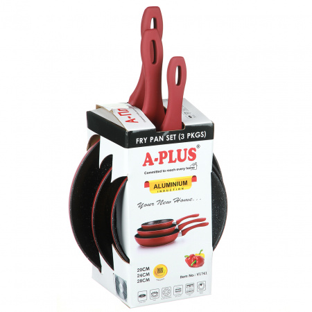Набор сковородок A-PLUS 3 шт (FP-1741) гранитные