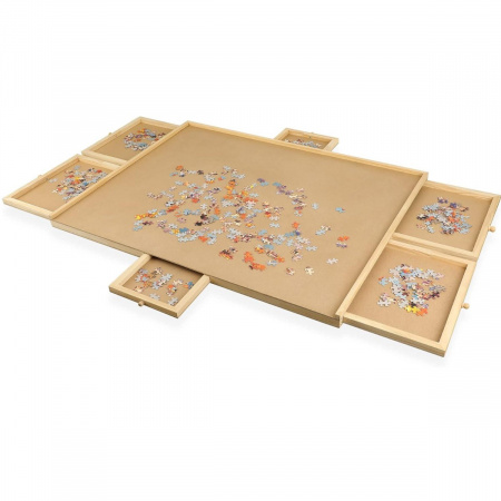 Доска для сборки пазлов Puzzle Board с 6 ящиками