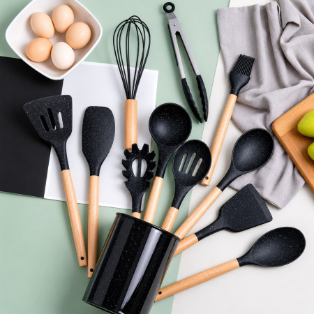 Набір кухонних предметів Kitchen Set 12 предметів (0354) Силікон