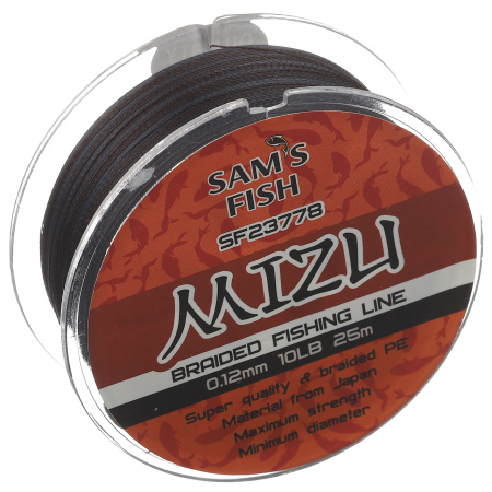 Шнур Sams Fish 25 м х 0.12 мм (SF23778)