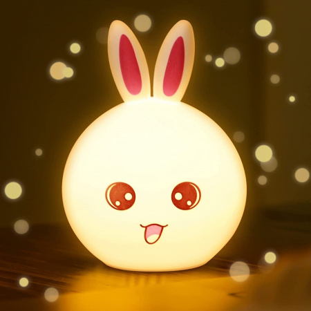 Ночник аккумуляторный силиконовый LED Rabbit Soft Touch "Зайчик" 