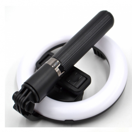 Лампа для селфі на штативі з пультом Selfie Stick L07 BT+Led підсвічування