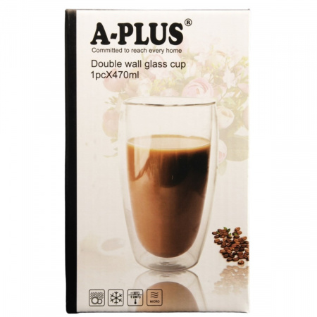 Склянка для латте A-PLUS 470 мл (7003 GB)