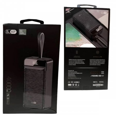 Мобільна зарядка Power Bank KP PD-40 40000 mAh
