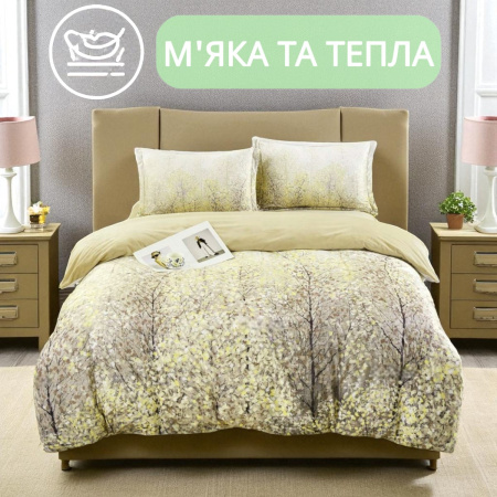 Велюровое постельное белье Евро KOLOCO "5D рисунок" (42292) 