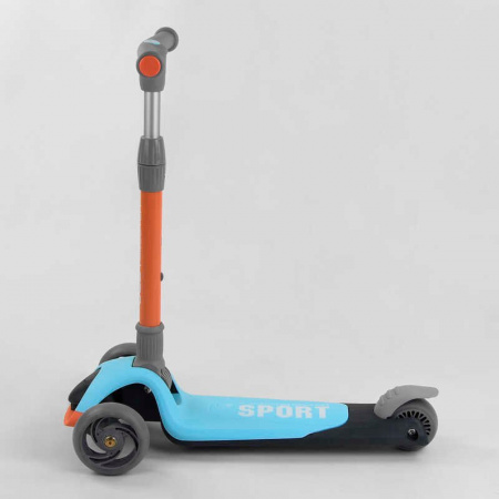 Самокат_трехколесный_F-39015_(6)_Best_Scooter_ГОЛУБОЙ_складной_алюминиевый_руль_3_колеса_PU_со_свето