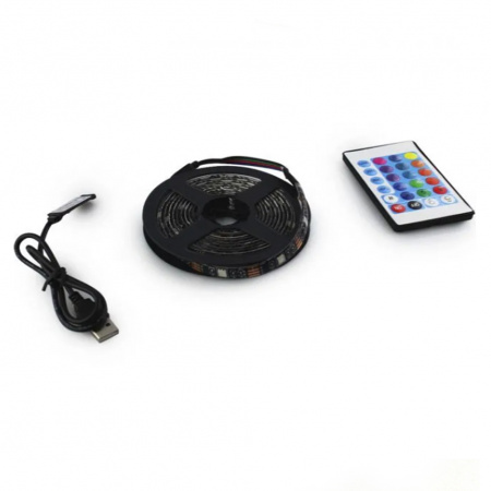 Світлодіодна стрічка Led 5050 RGB 2 м+ та пульт (7572)
