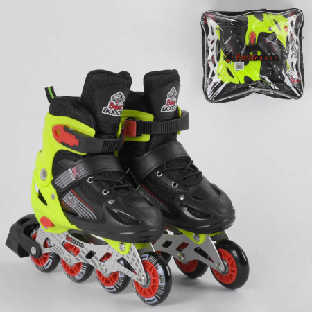Ролики_90015-М_Best_Roller_размер_34-37_цвет_-_САЛАТОВЫЙ_(6)_колёса_PVC_ПЕРЕДНЕЕ_КОЛЕСО_СВЕТ_в_сумке
