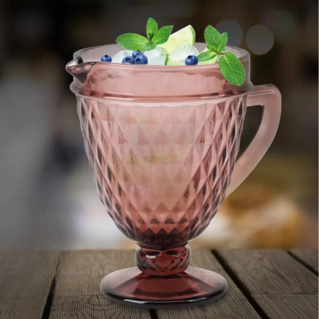 Кувшин для напитков Garbo Glassware 1.1 л (2611DZS/Purple Red)