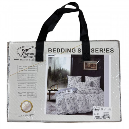 Постільна білизна полуторна KOLOCO BEDDING фланель (40747) 