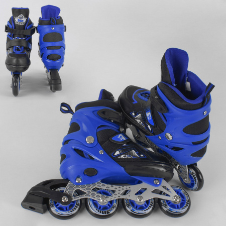 Ролики_9566-S_Best_Roller_размер_30-33_цвет_–_СИНИЙ_(6)_колёса_PU_ПЕРЕДНЕЕ_КОЛЕСО_СВЕТ_в_сумке_d_кол