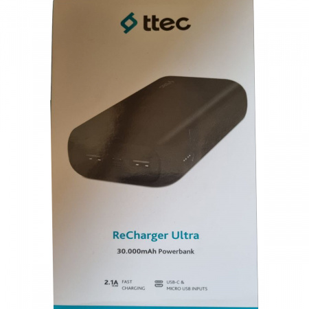Мобильная зарядка Power Bank Ttec ReCharger Ultra 30000mAh