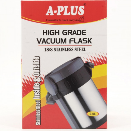 Термос харчовий A-PLUS 2.0 л (1667) Чорний