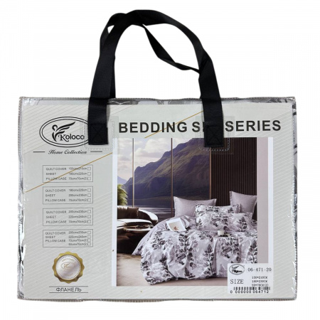 Постільна білизна полуторна KOLOCO BEDDING фланель (40757) 