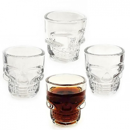 Набір чарок High Quality Череп 6 шт 50 мл (R29804) White