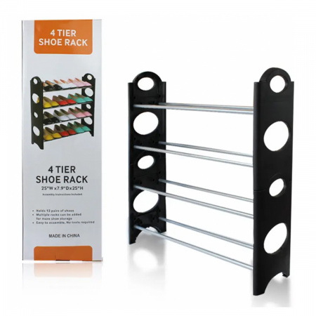 Полиця для взуття Shoe Rack 4 полиці на 12 пар