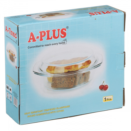 Каструля скляна для запікання A-PLUS 3.0 л (1080)