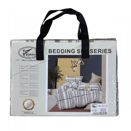 Постільна білизна полуторна KOLOCO BEDDING фланель (40746) 
