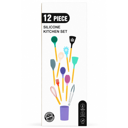 Набір кухонних предметів Kitchen Set 12 предметів (0354) Силікон