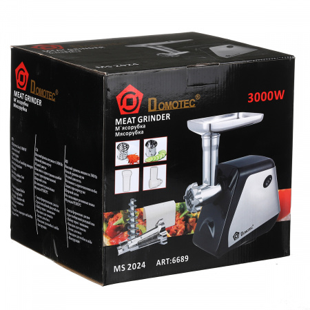 Мясорубка электрическая Domotec 2500 Вт (MS 2024) + соковыжималка
