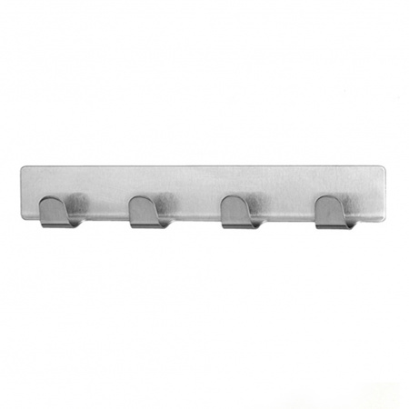 Вешалка самоклеющаяся 4крючка 16*3.5см R84683 (240шт)
