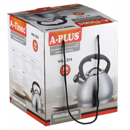 Чайник A-PLUS Econom со свистком 3.0 л (1374-WK)
