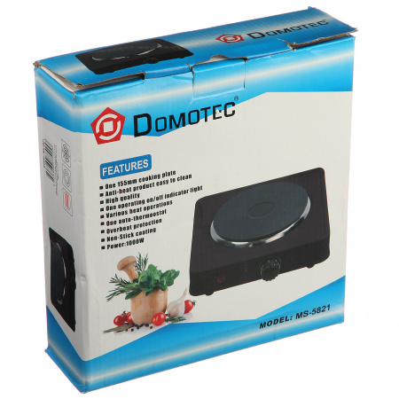 Плита настольная дисковая Domotec (5821)