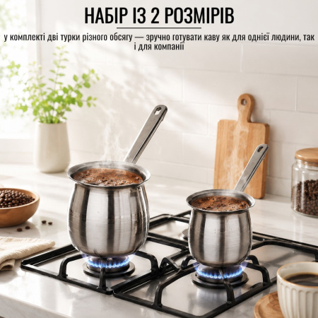 Турки набор A-PLUS 360 мл и 720 мл (0271) Нержавеющая сталь