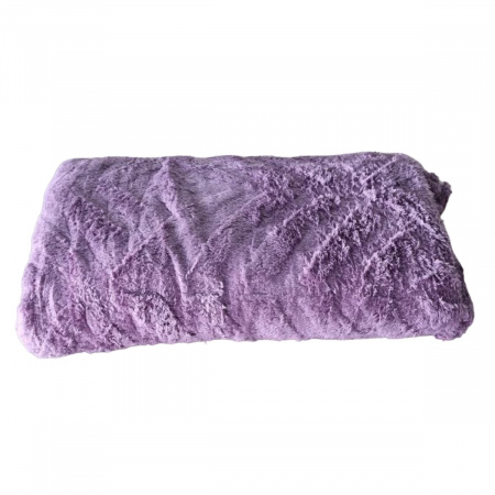 Плед Євро пухнастий Home textile "Ялинка" 200 х 220 см (37397) Бузковий