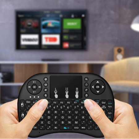 Клавіатура бездротова KEYBOARD Mini і8 з підсвічуванням (4467)