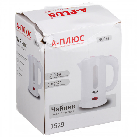 Электрочайник дорожный A-PLUS 0.5 л (1529)