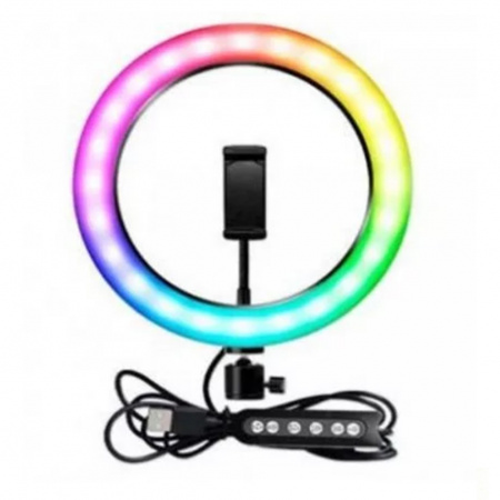 Кольцевая LED лампа для селфи MJ26 RGB