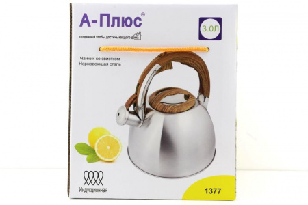 Чайник A-PLUS со свистком 3.0 л (1377)