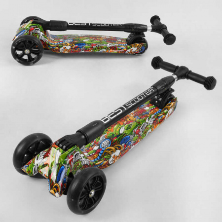 Самокат_трехколесный_Best_Scooter_46-009_MAXI_(6)_складной_алюминиевый_руль_3_колеса_PU_со_светом_пе