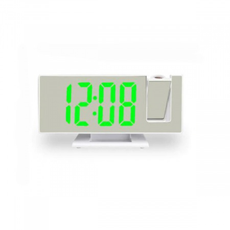 Настільний годинник Led Mirror Clock 3618LP Зелене підсвічування