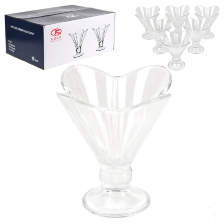 Набір креманок Garbo Glassware "Ice" 230 мл 6 шт (R35575)