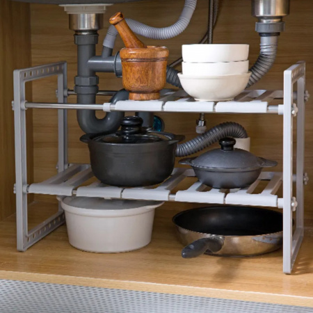 Полка под раковину Kitchen Rack 2 яруса
